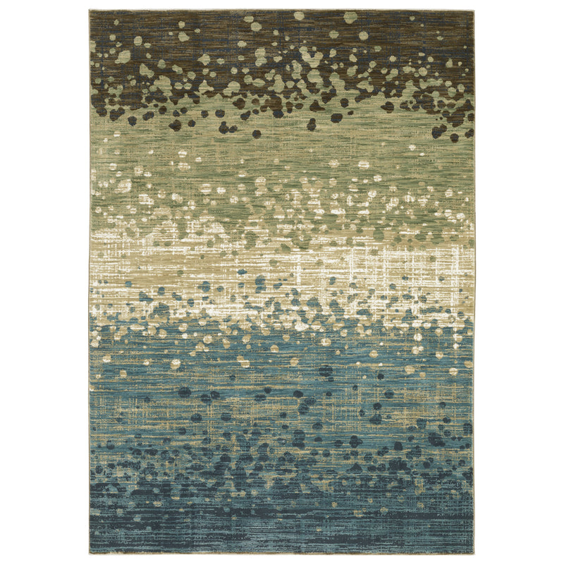 Reed Area Rug - Green/Multi