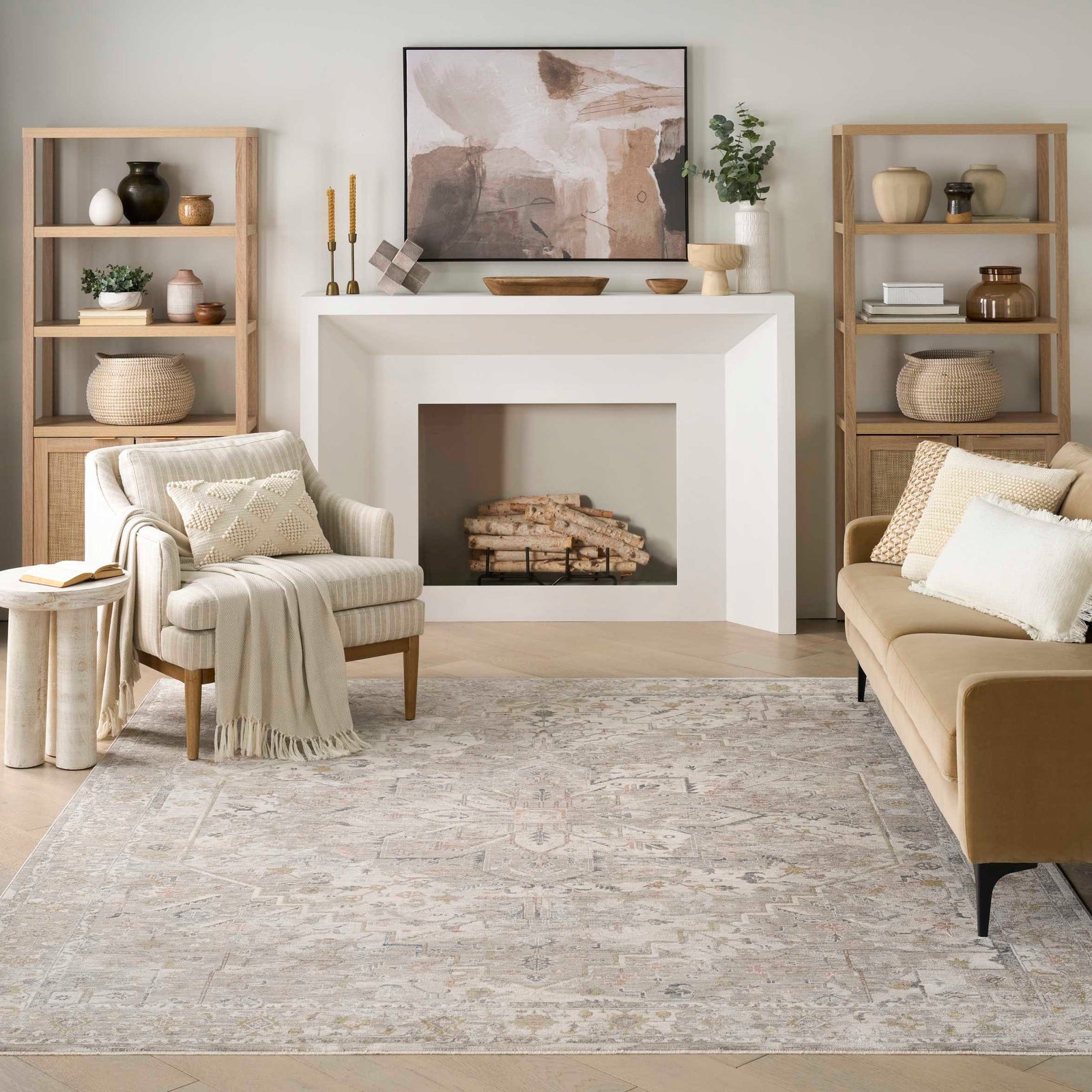 Antique Fusion Area Rug - Ivory/Multi