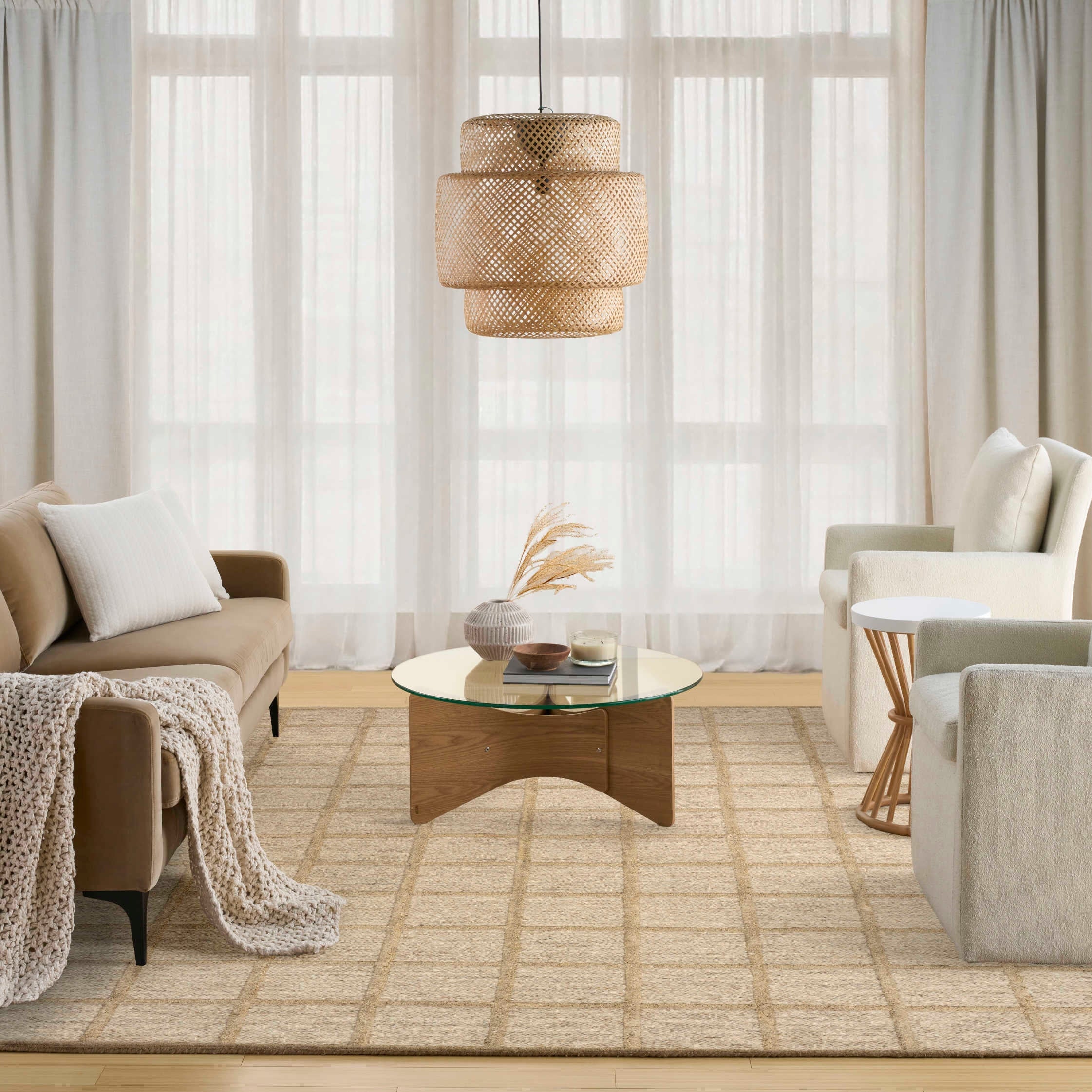 Framework Area Rug - Camel