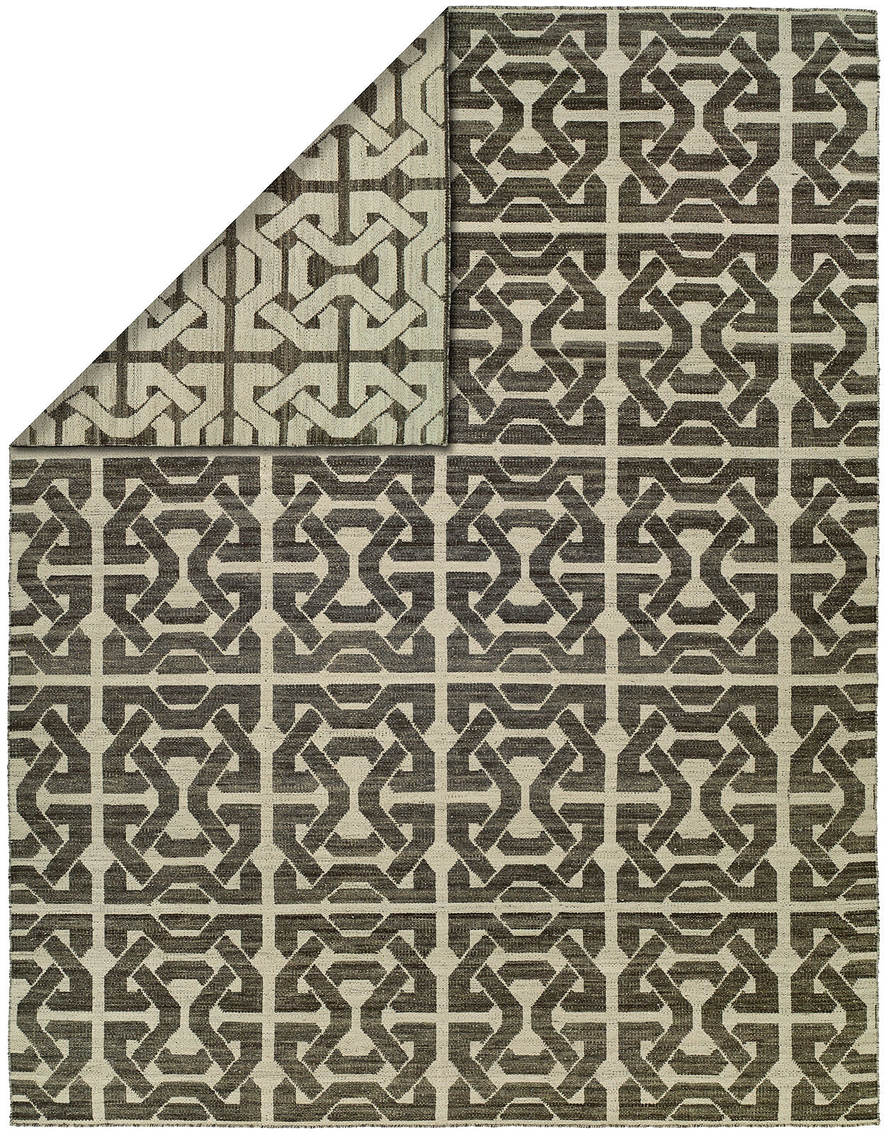 Endura Area Rug - Ivory and Black