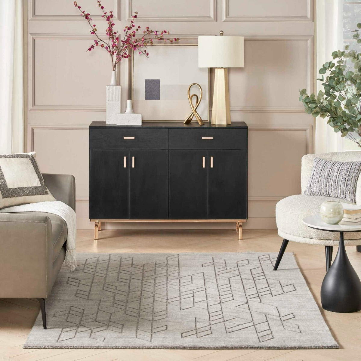Alessia Area Rug - Grey