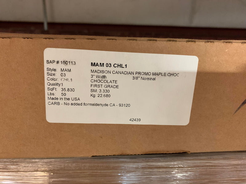 3" Madison Maple Chocolate