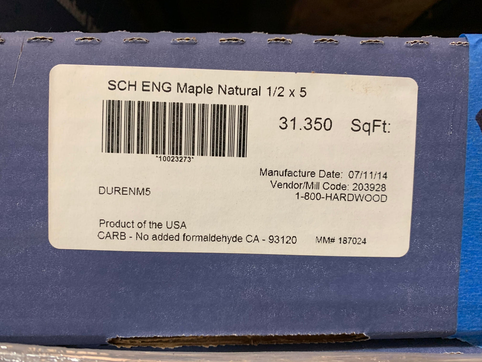 Schon Eng Maple Natural 1/2 X 5