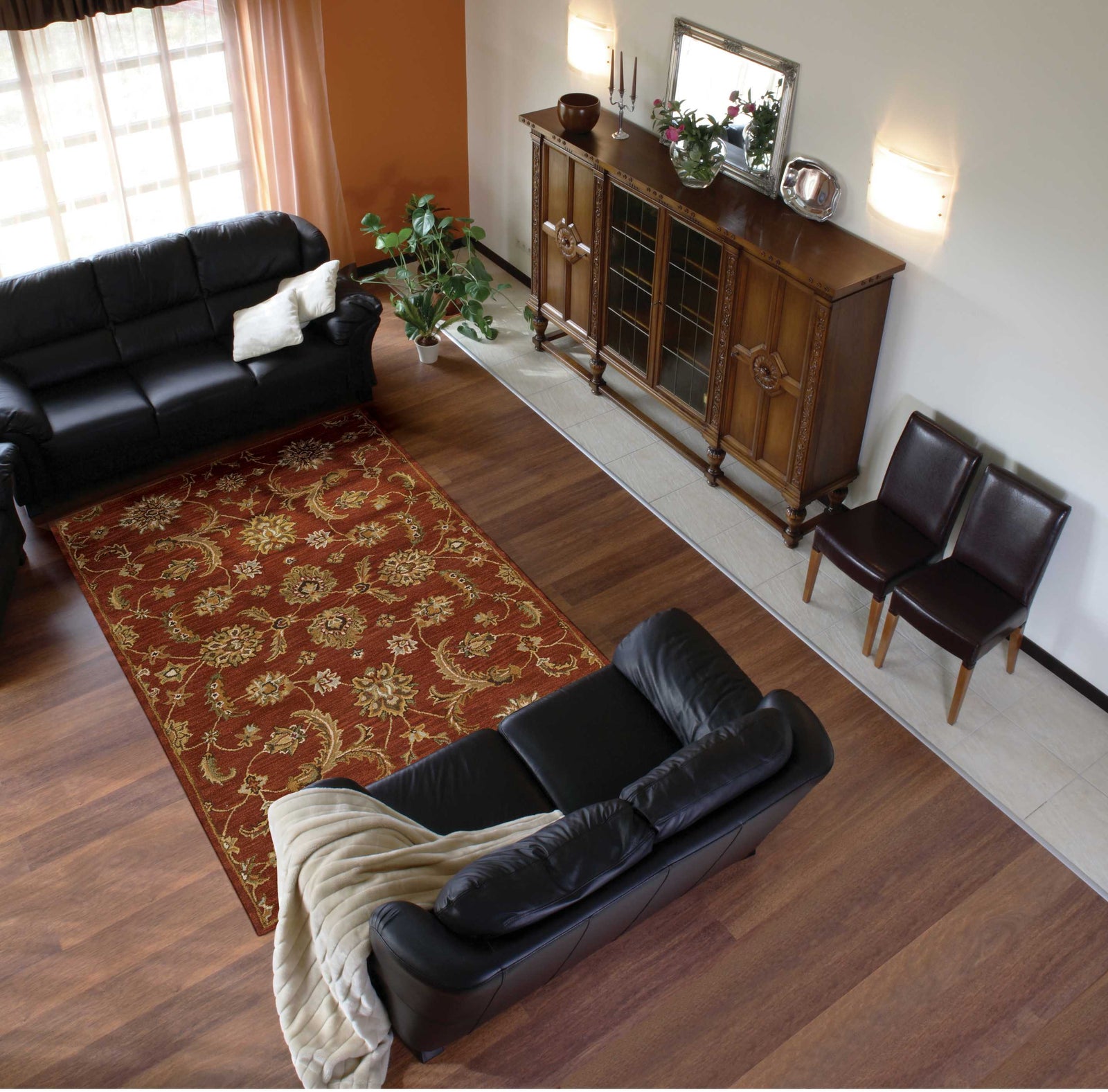 India House Area Rug - Green