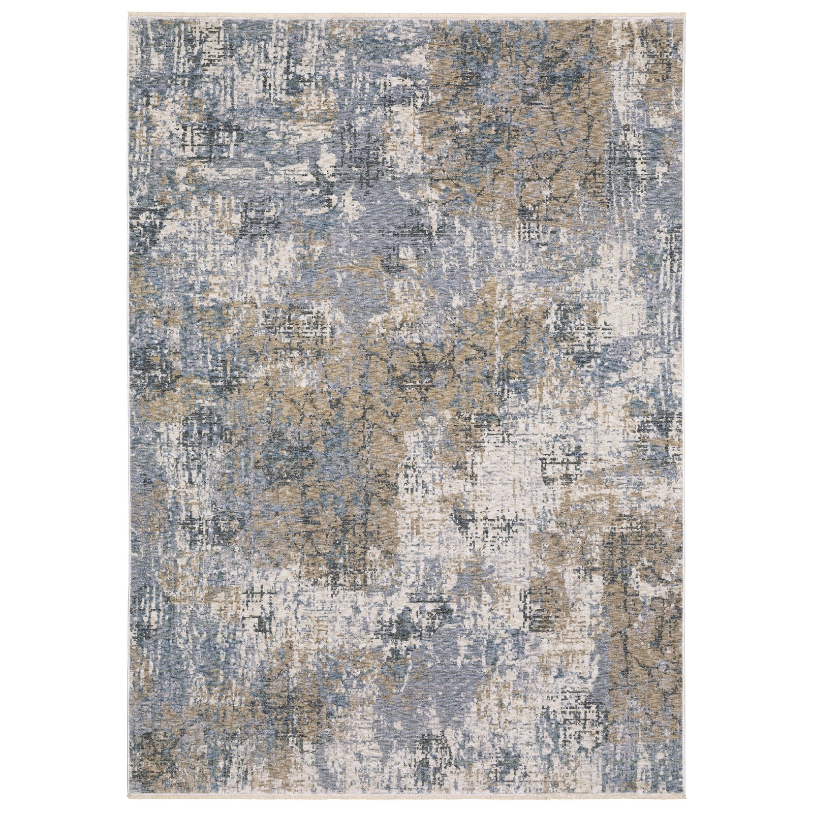 Hayden Area Rug - Blue/Tan