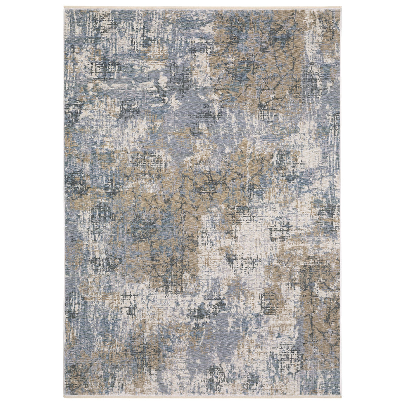 Hayden Area Rug - Blue/Tan